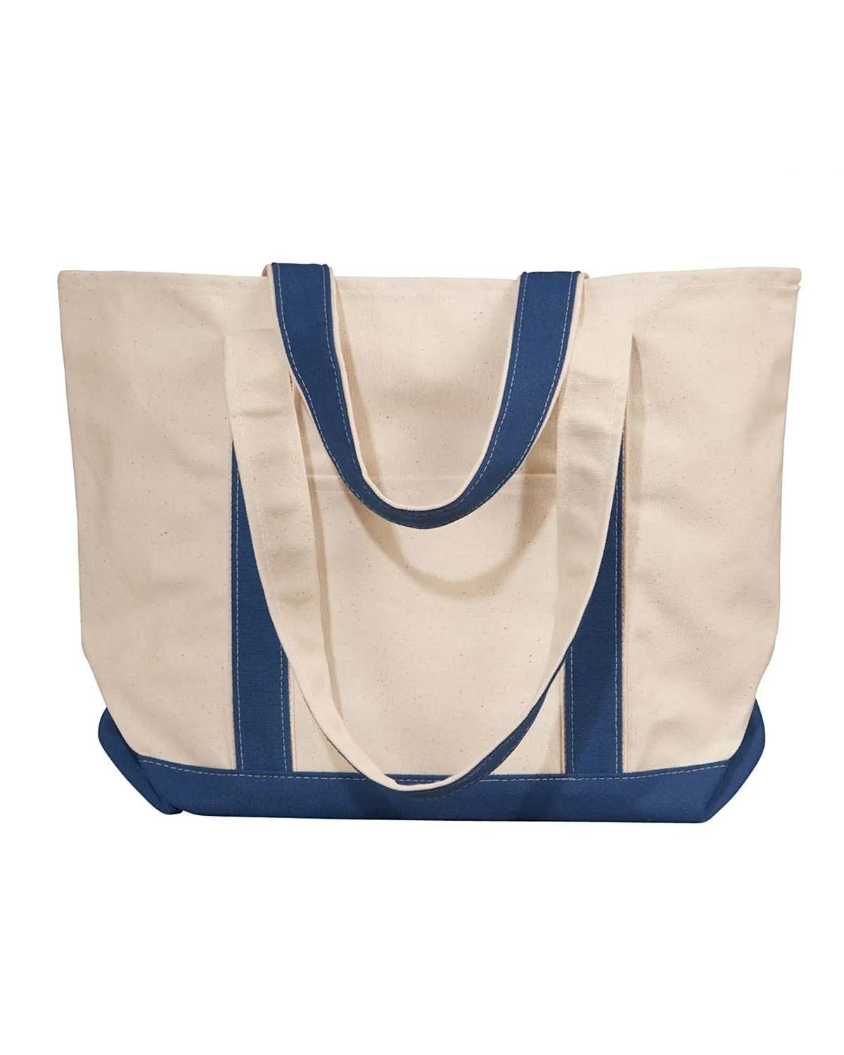 Windward Large Cotton Canvas Classic Resort Tote 1 of 5