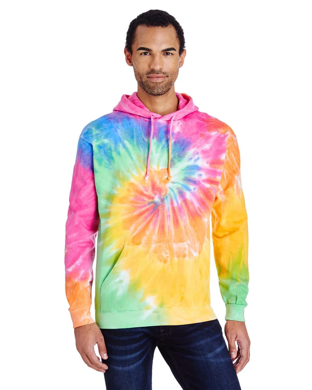 Adult Tie-Dyed Pullover Hooded Sweatshirt 2 of 43