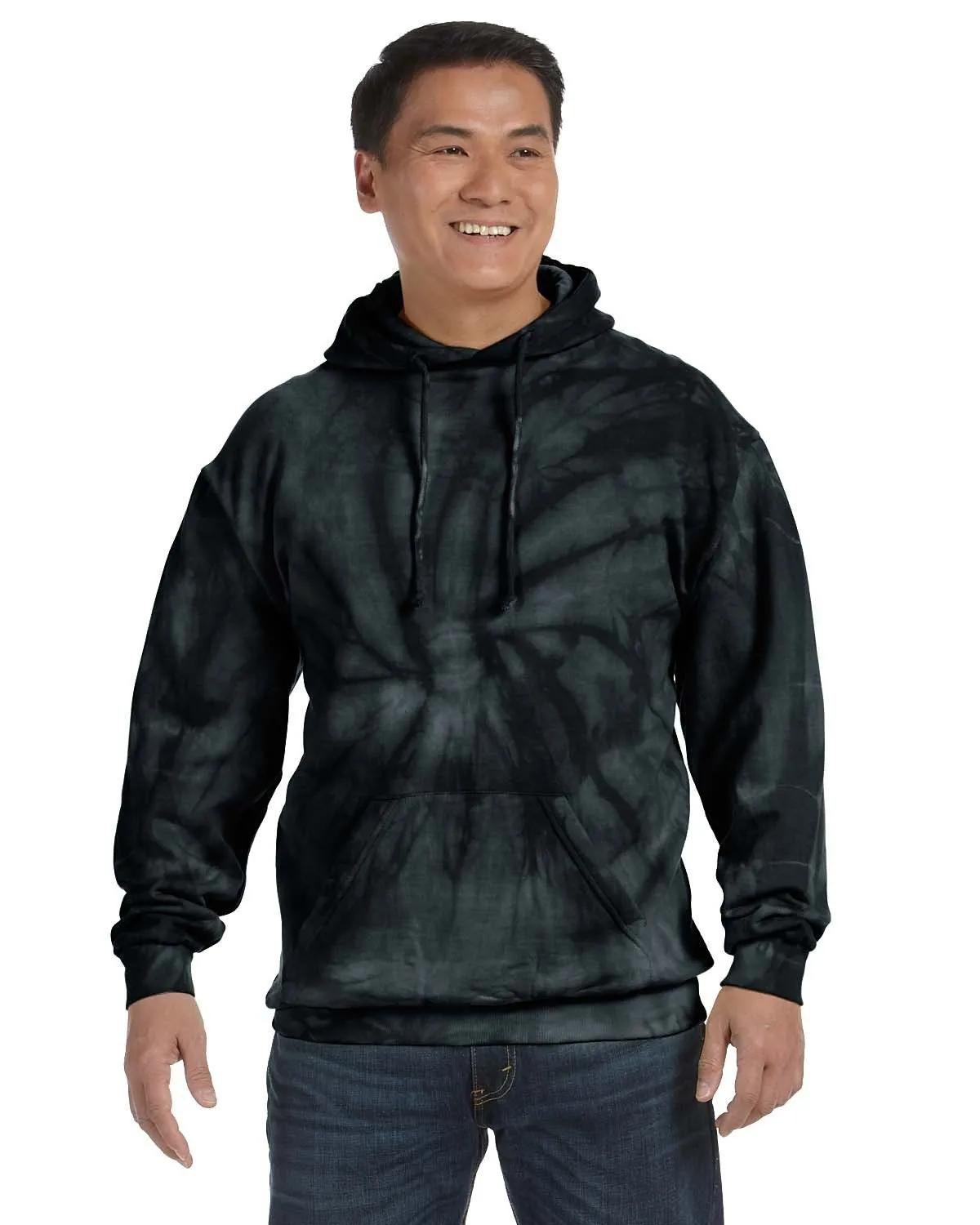 Adult Tie-Dyed Pullover Hooded Sweatshirt 6 of 43