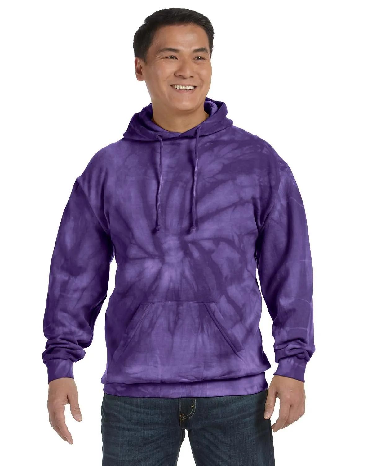 Adult Tie-Dyed Pullover Hooded Sweatshirt 11 of 43