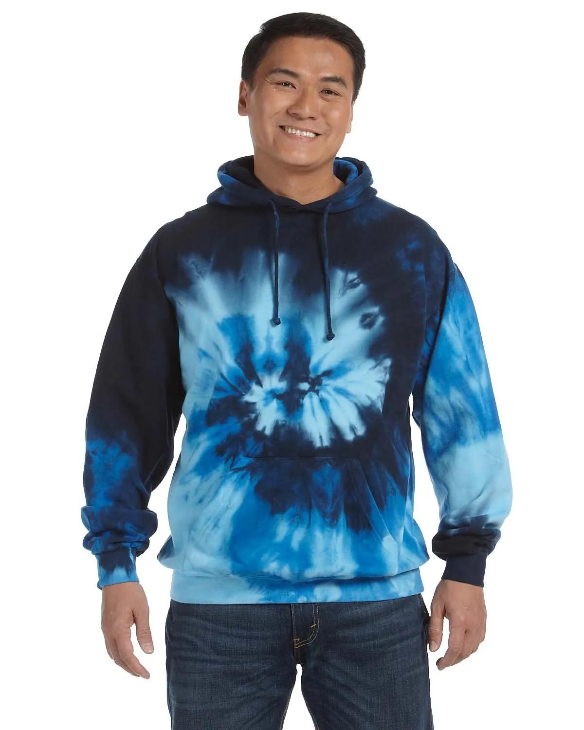 Adult Tie-Dyed Pullover Hooded Sweatshirt 1 of 43