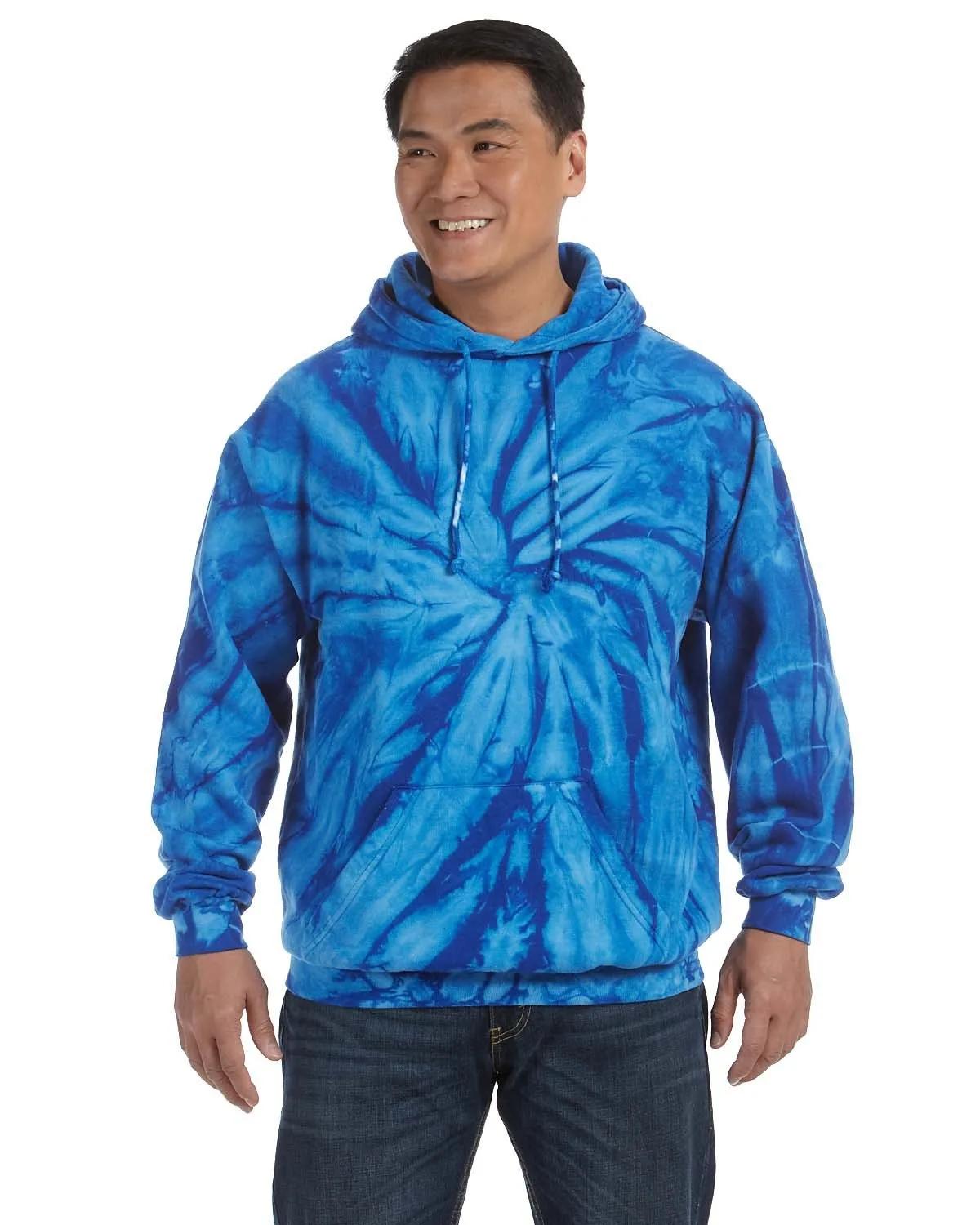 Adult Tie-Dyed Pullover Hooded Sweatshirt 7 of 43