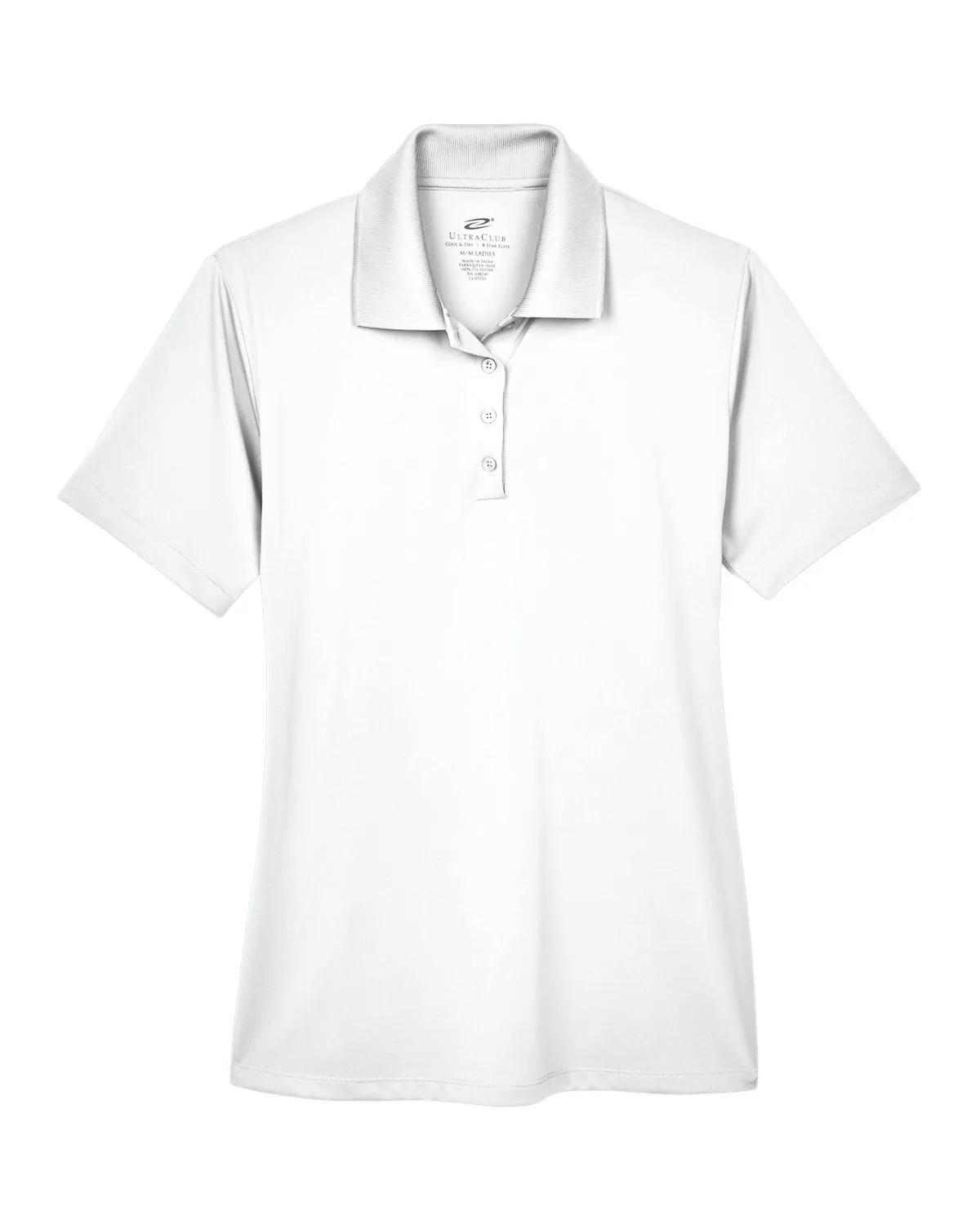 Ladies' Cool & Dry 8-Star Elite Performance Interlock Polo 12 of 62