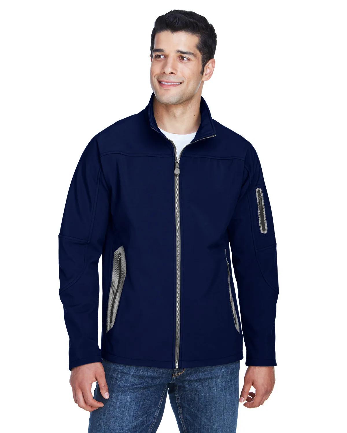 Men's Three-Layer Fleece Bonded Soft Shell Technical Jacket 2 of 17