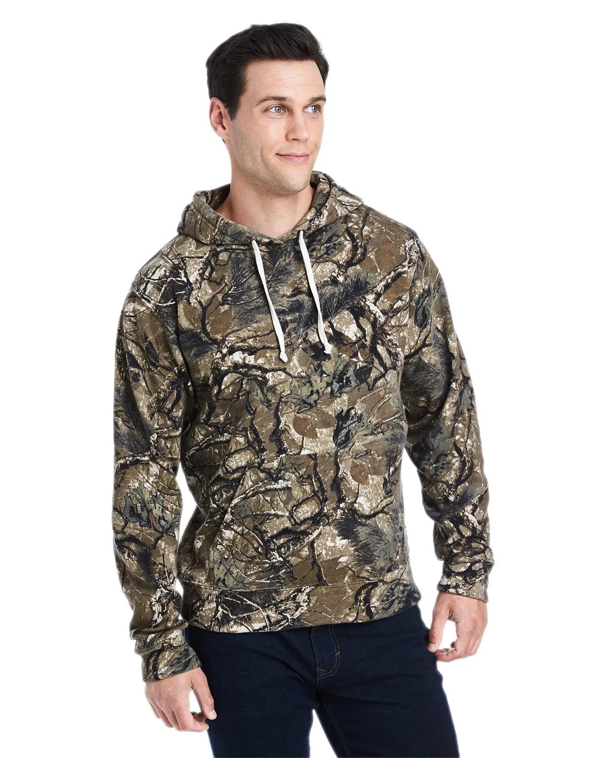 Adult Triblend Pullover Fleece Hooded Sweatshirt 24 of 107
