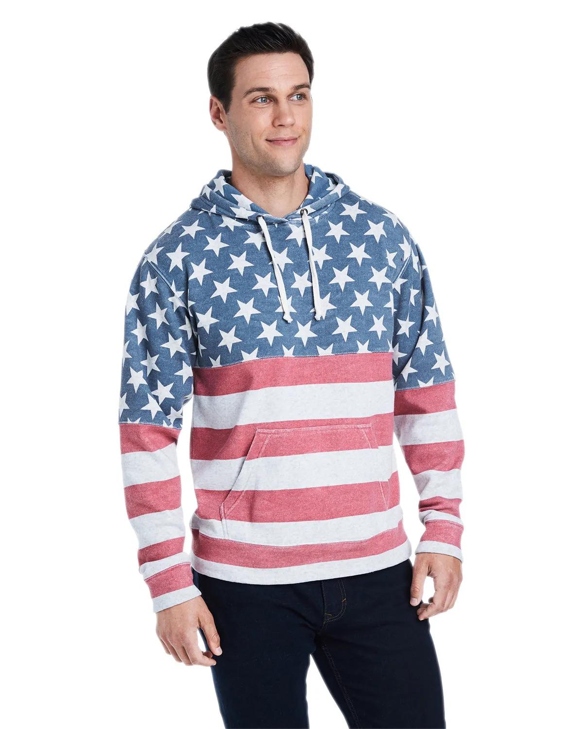Adult Triblend Pullover Fleece Hooded Sweatshirt 2 of 107