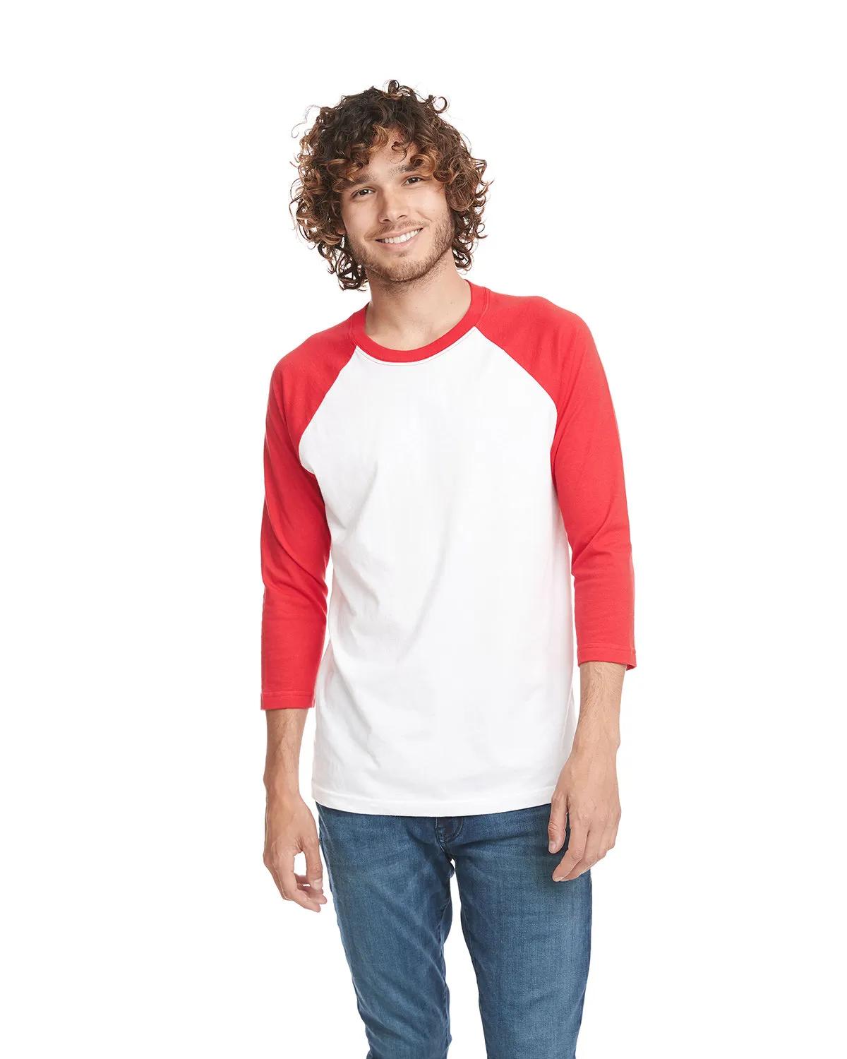 Unisex CVC Three-Quarter Sleeve Raglan Baseball T-Shirt 3 of 19