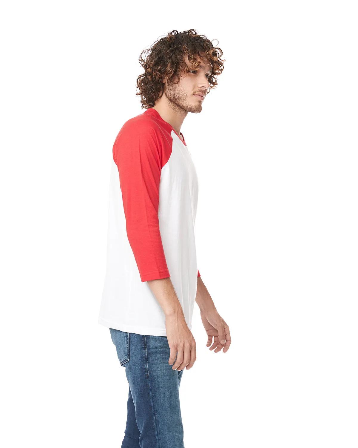 Unisex CVC Three-Quarter Sleeve Raglan Baseball T-Shirt 8 of 19