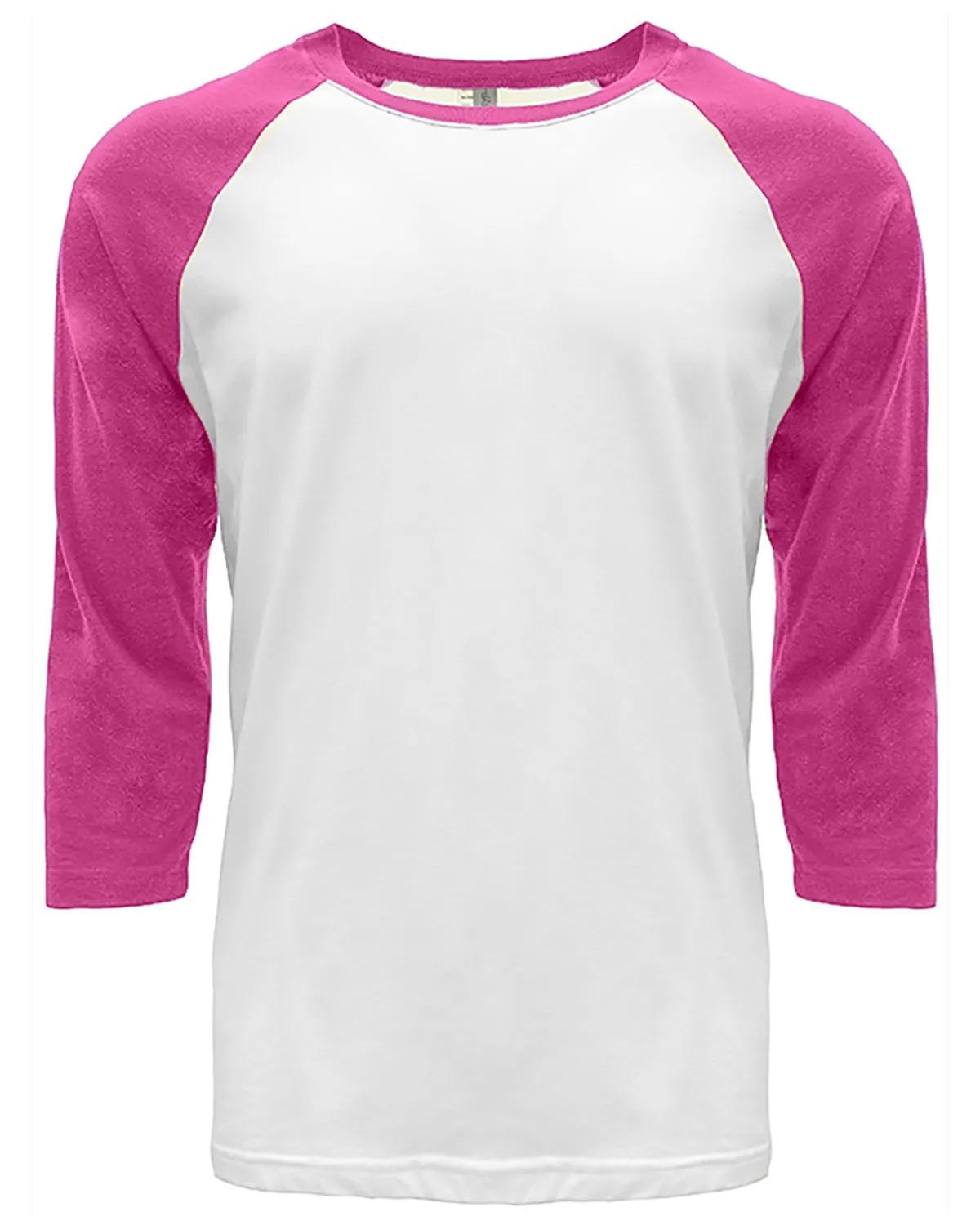 Unisex CVC Three-Quarter Sleeve Raglan Baseball T-Shirt