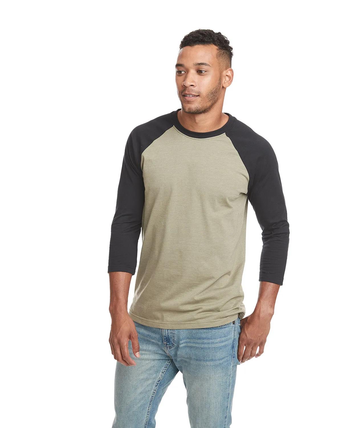 Unisex CVC Three-Quarter Sleeve Raglan Baseball T-Shirt 7 of 19