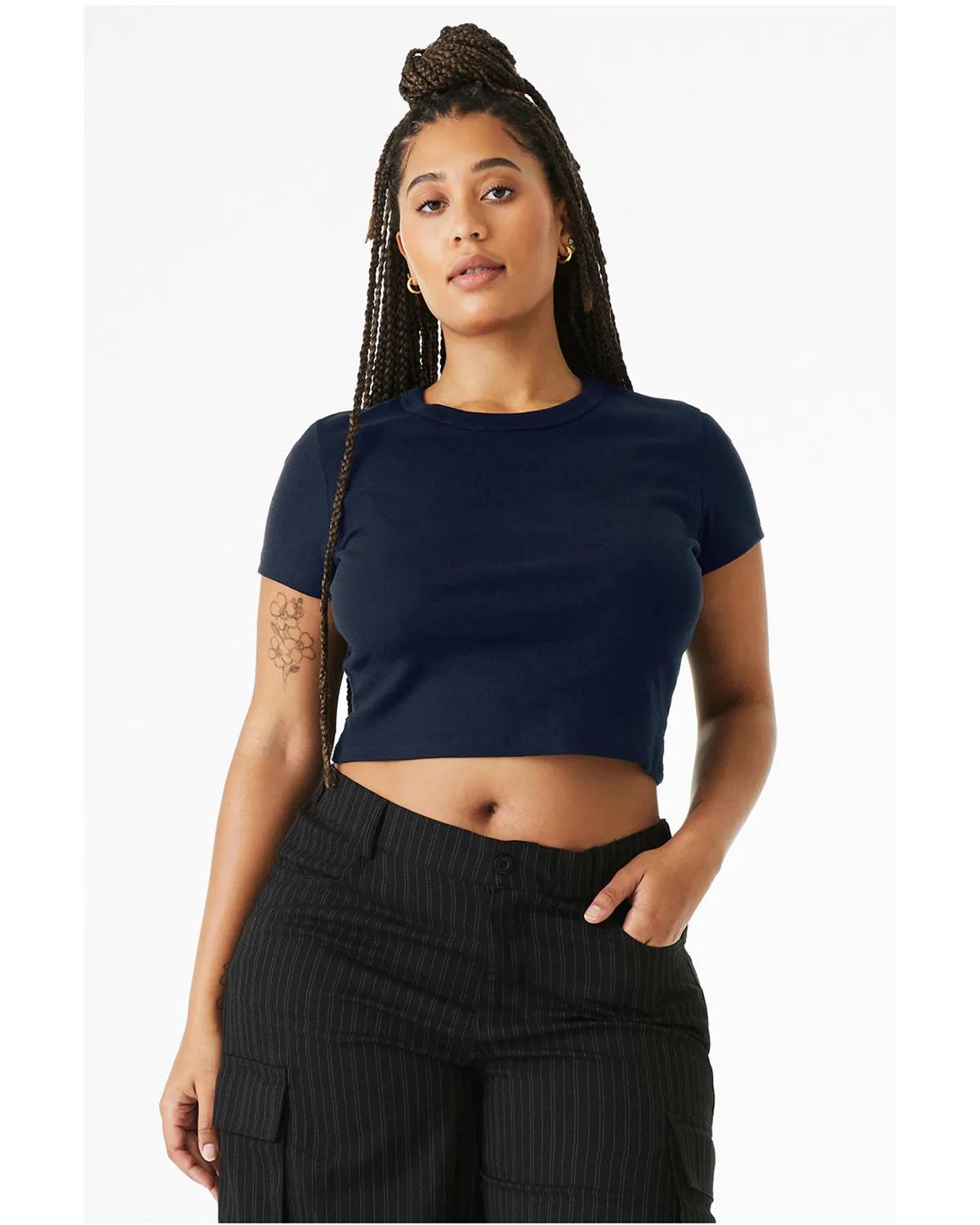 Ladies' Micro Ribbed Baby T-Shirt