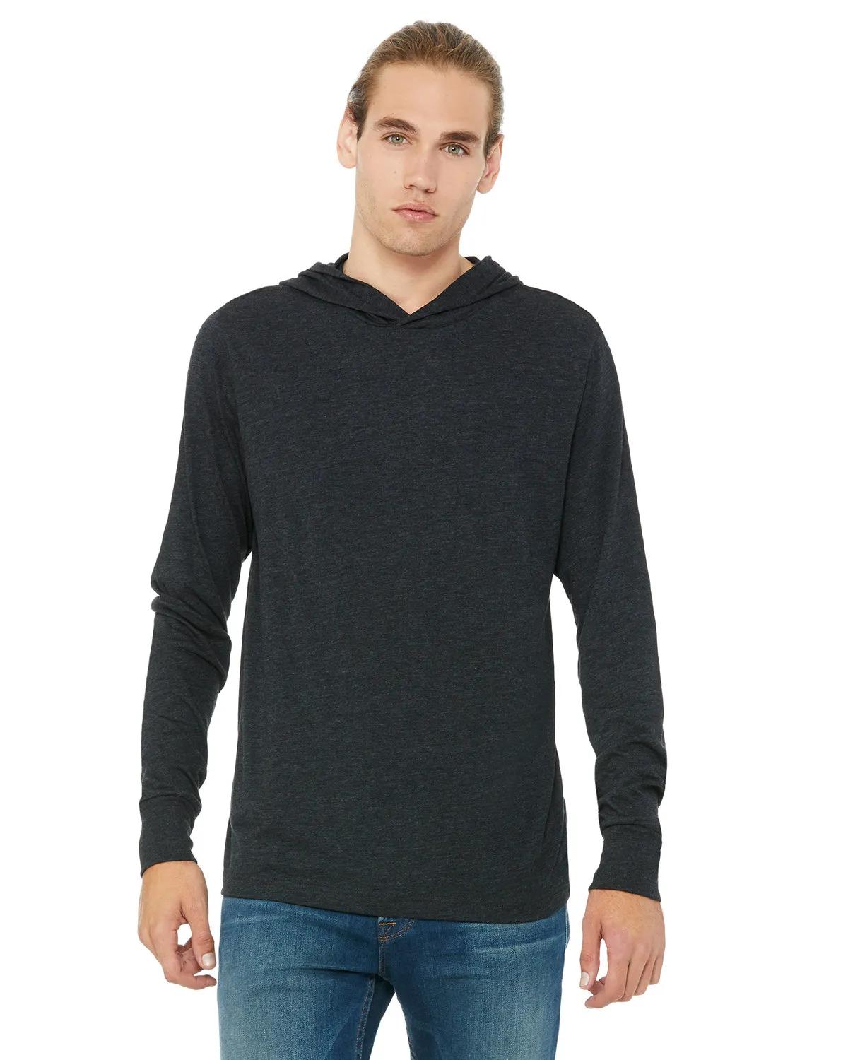 Unisex Jersey Long-Sleeve Hoodie 3 of 42