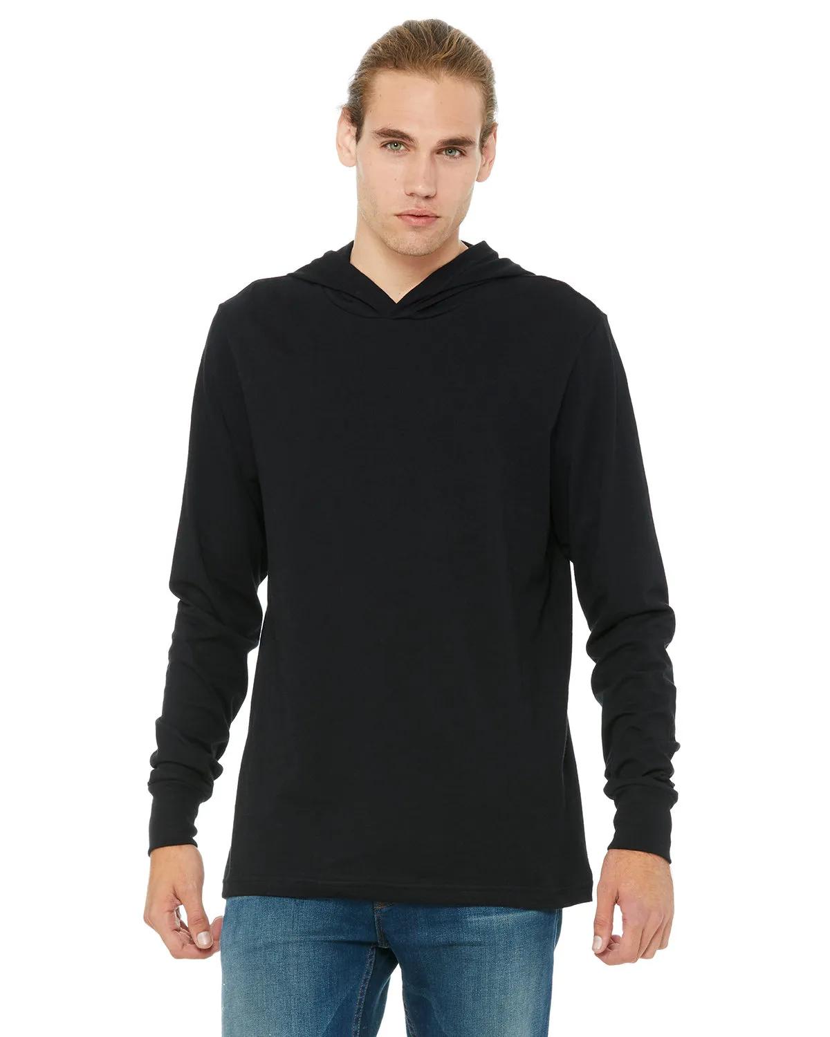Unisex Jersey Long-Sleeve Hoodie 8 of 42
