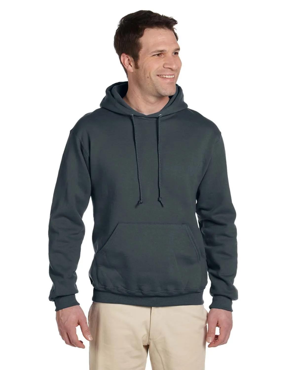 Adult Super Sweats® NuBlend® Fleece Pullover Hooded Sweatshirt 7 of 32