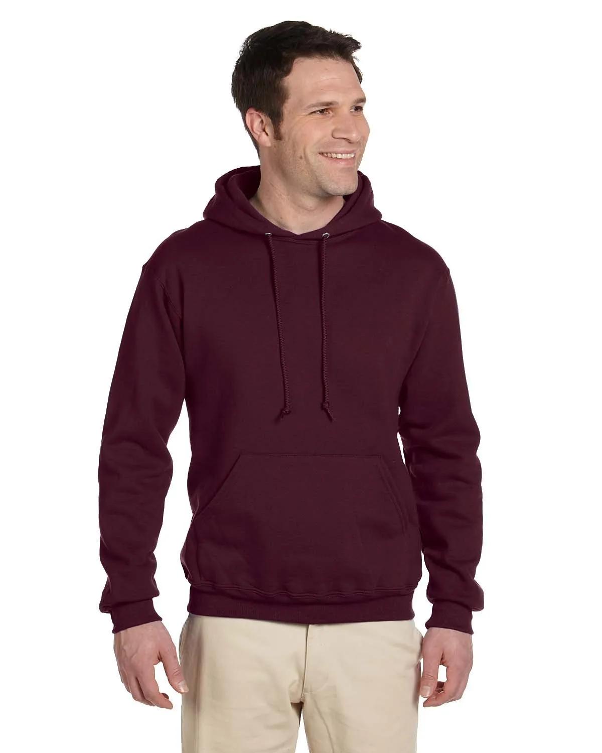 Adult Super Sweats® NuBlend® Fleece Pullover Hooded Sweatshirt 4 of 32