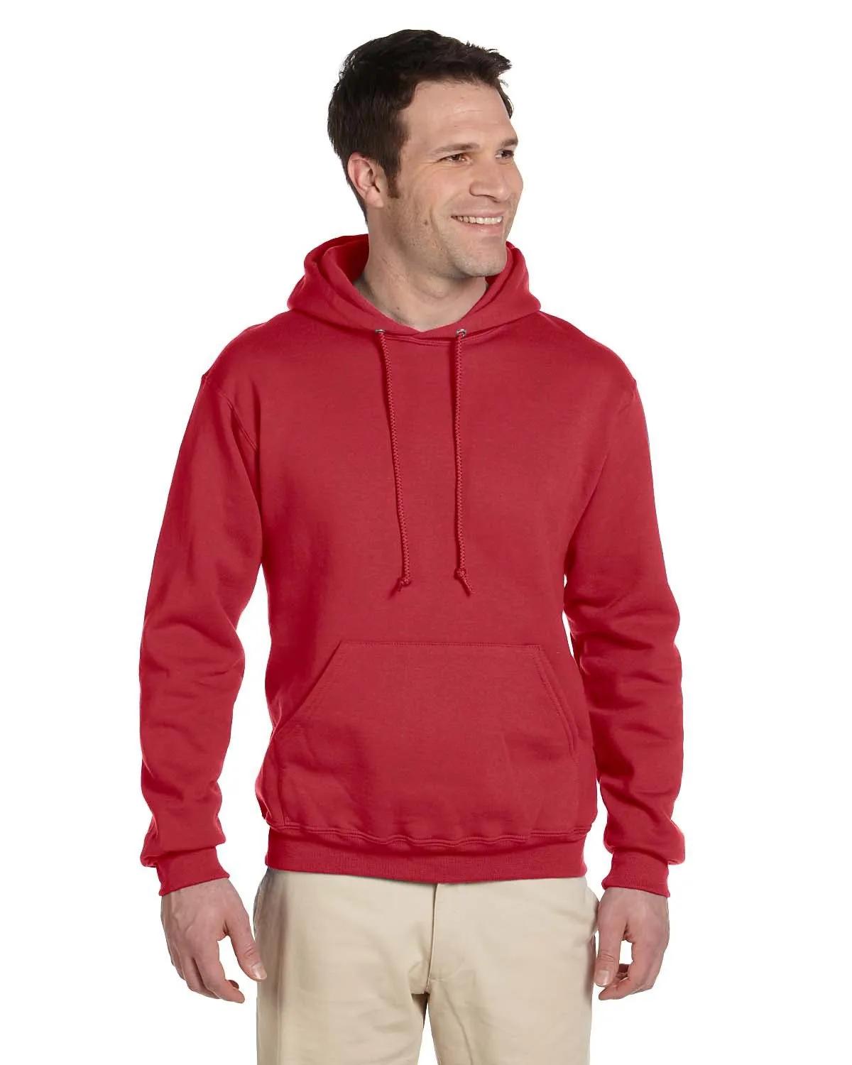Adult Super Sweats® NuBlend® Fleece Pullover Hooded Sweatshirt 3 of 32