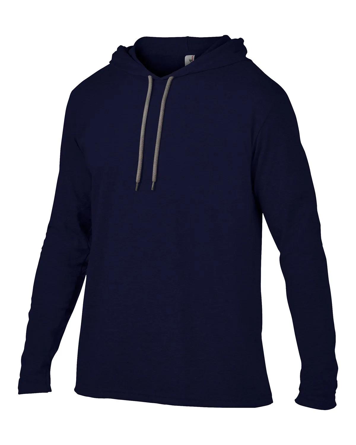Adult Lightweight Long-Sleeve Hooded T-Shirt 21 of 48