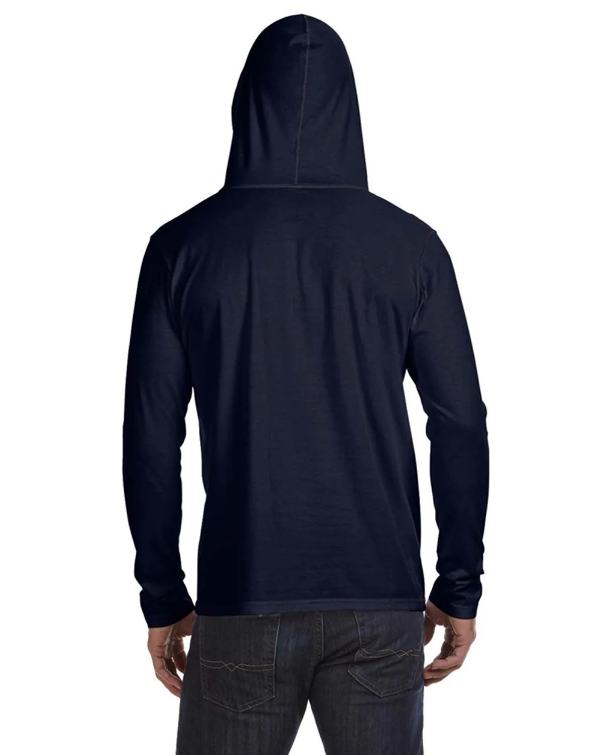 Adult Lightweight Long-Sleeve Hooded T-Shirt 25 of 48