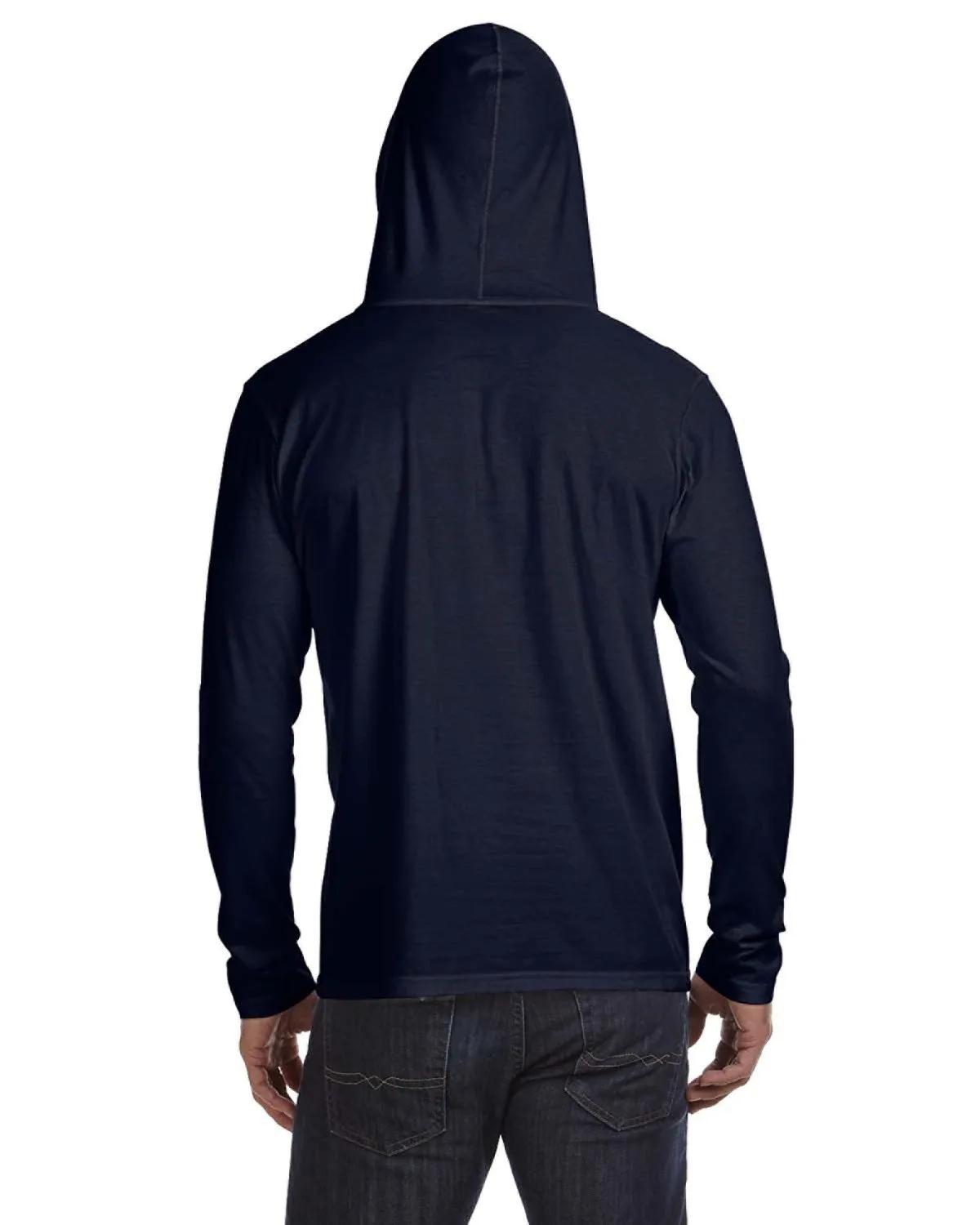 Adult Lightweight Long-Sleeve Hooded T-Shirt 31 of 40