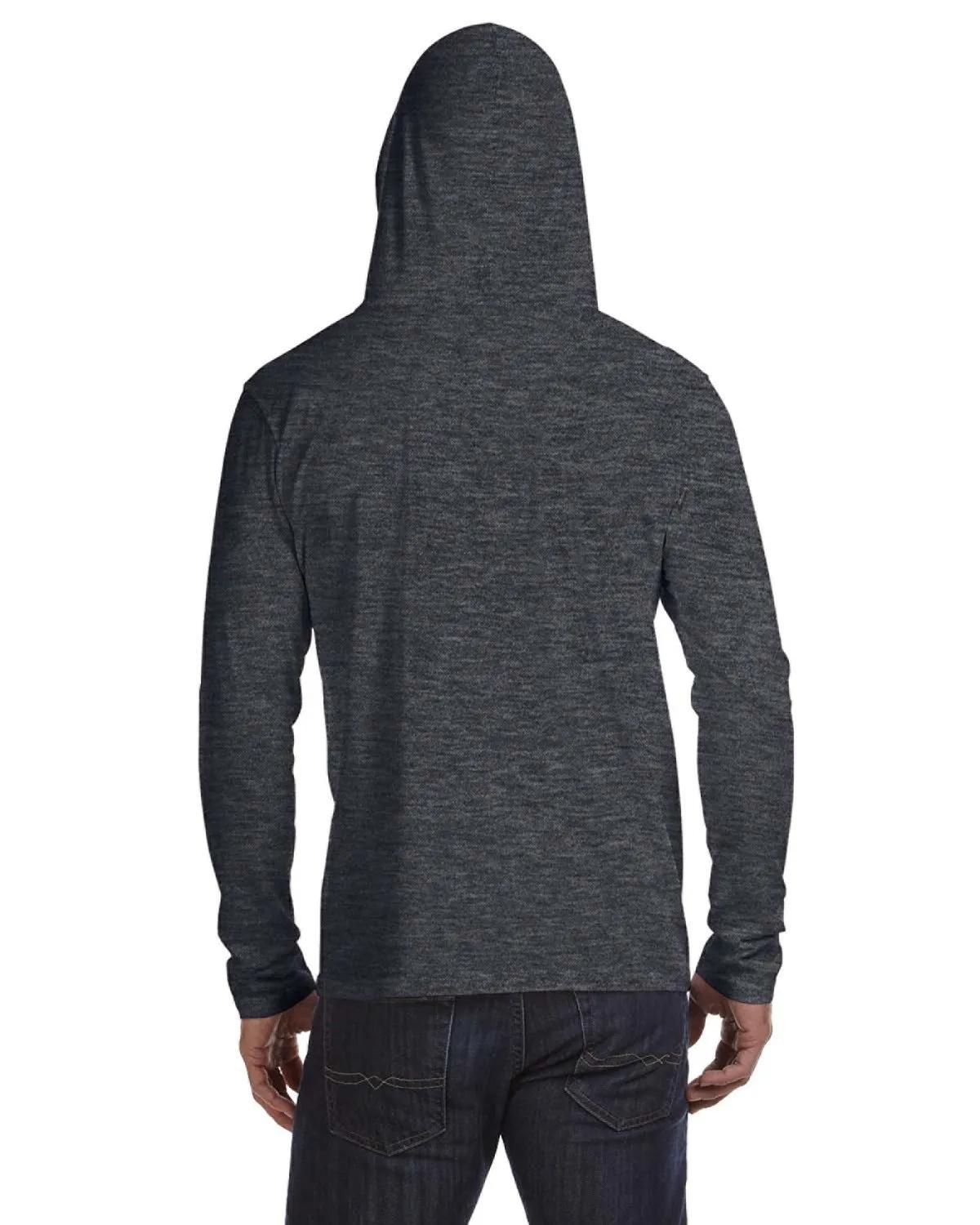 Adult Lightweight Long-Sleeve Hooded T-Shirt 23 of 48