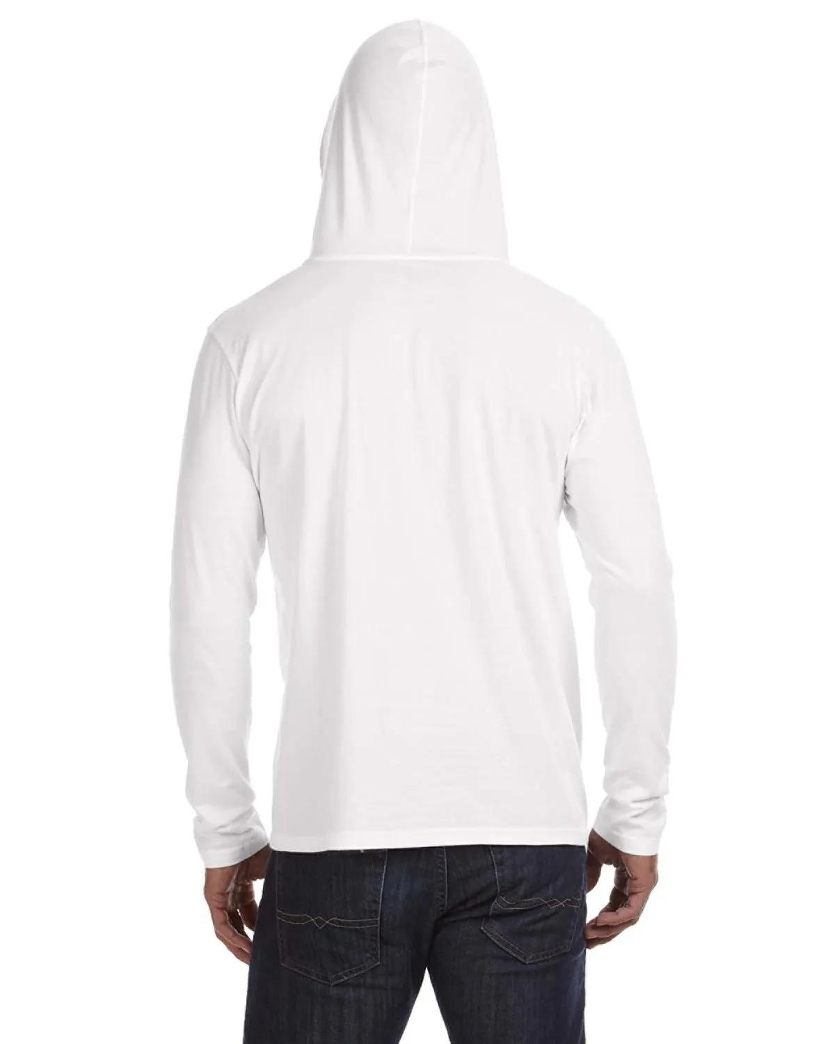 Adult Lightweight Long-Sleeve Hooded T-Shirt 28 of 48