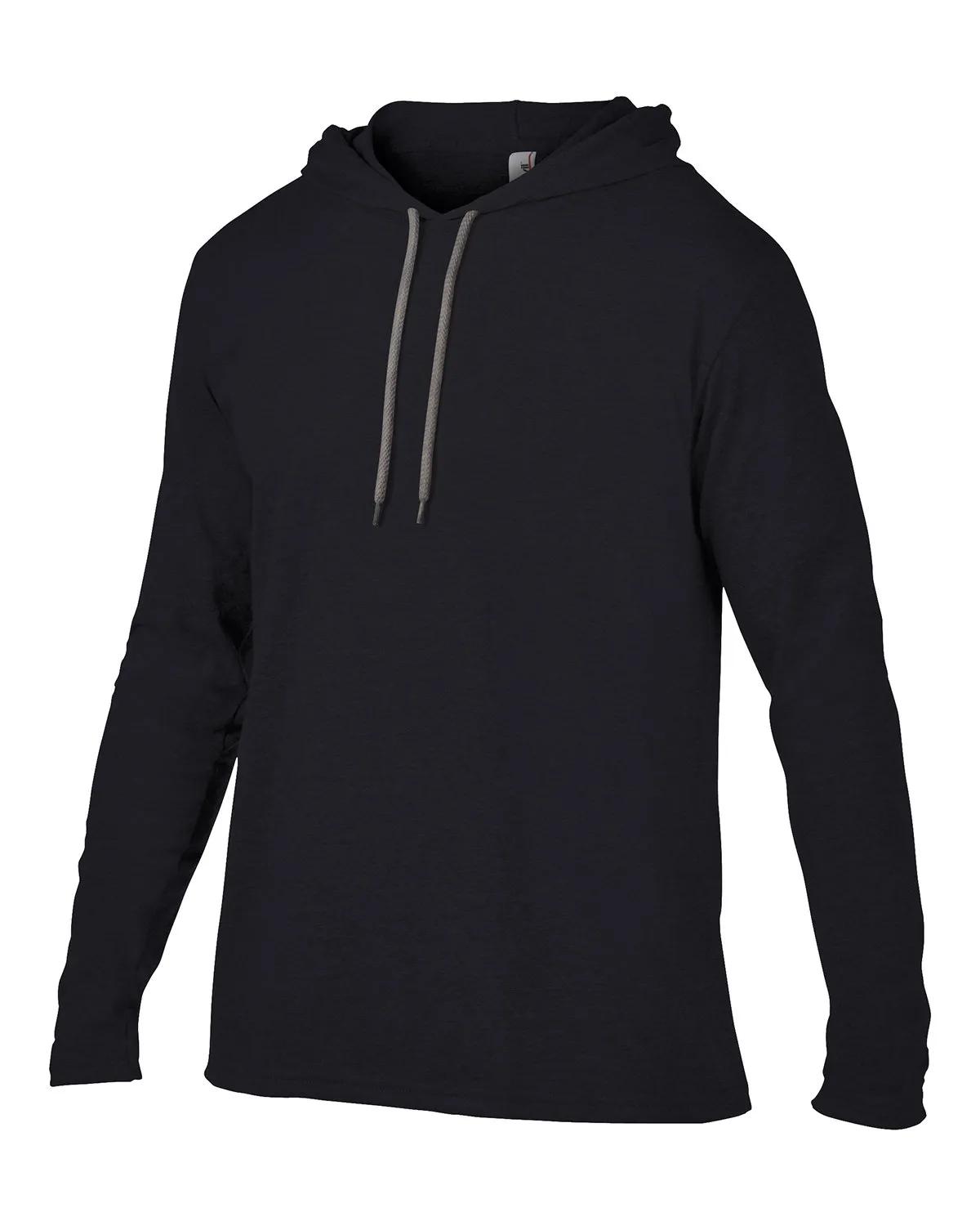 Adult Lightweight Long-Sleeve Hooded T-Shirt 8 of 48