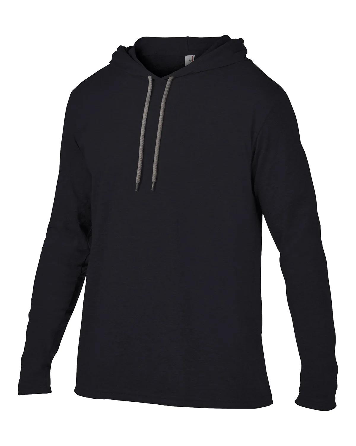 Adult Lightweight Long-Sleeve Hooded T-Shirt 14 of 40