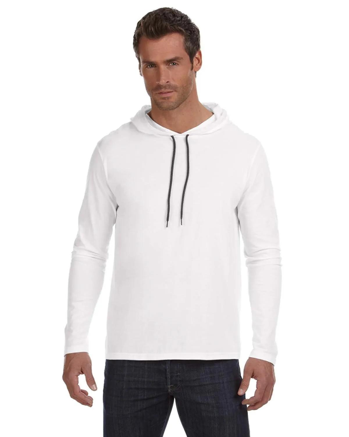 Adult Lightweight Long-Sleeve Hooded T-Shirt 5 of 48