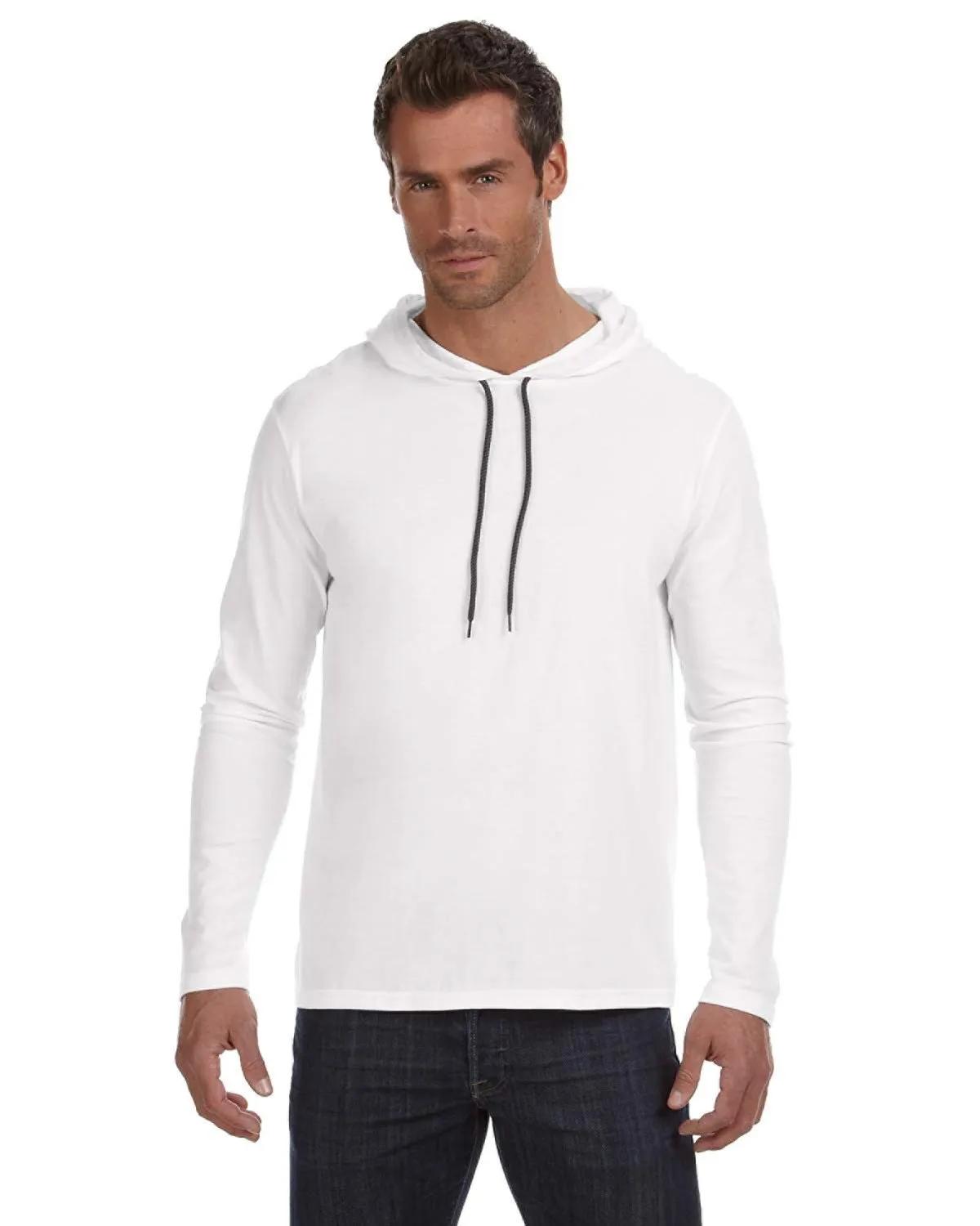 Adult Lightweight Long-Sleeve Hooded T-Shirt 3 of 40