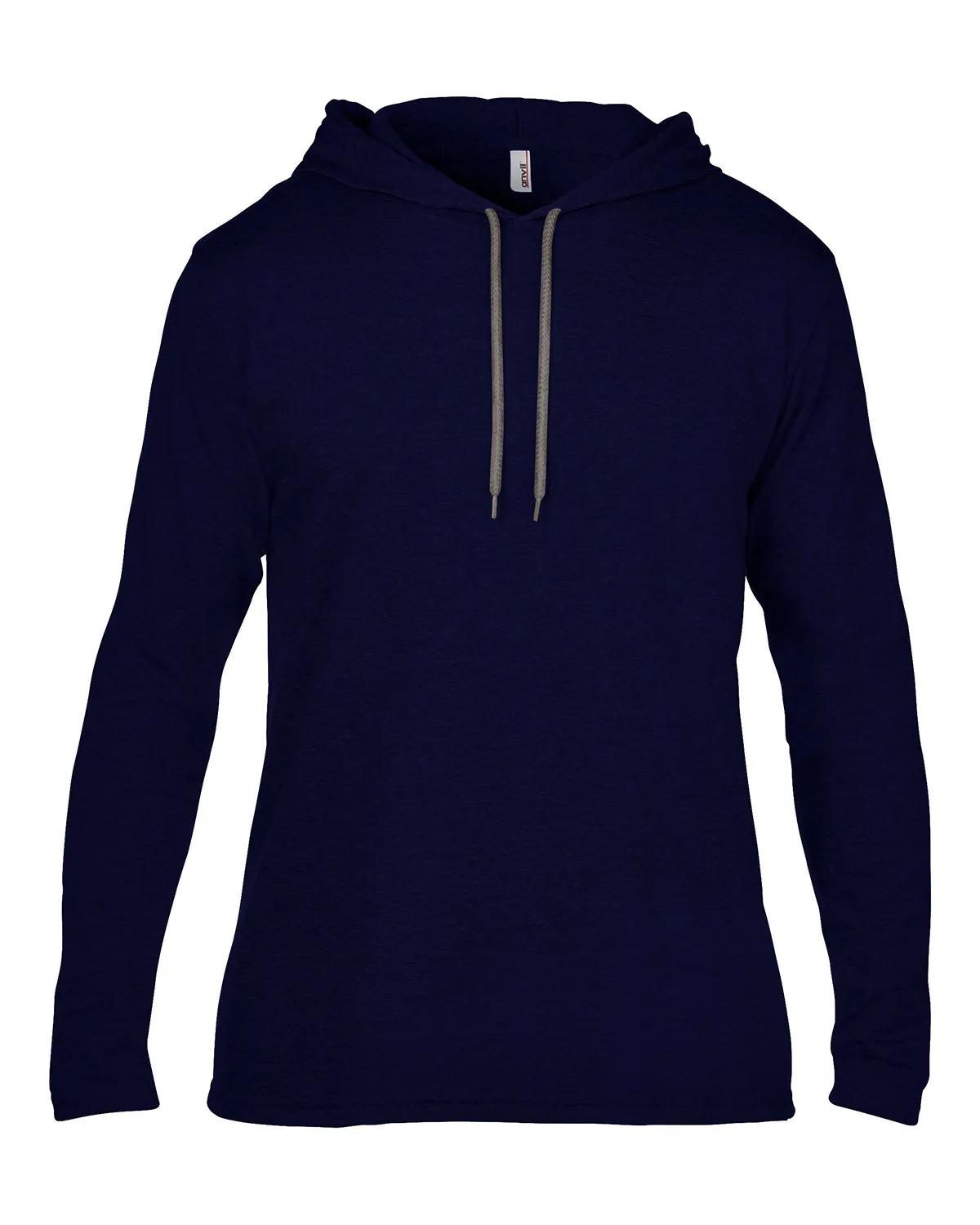 Adult Lightweight Long-Sleeve Hooded T-Shirt 26 of 48