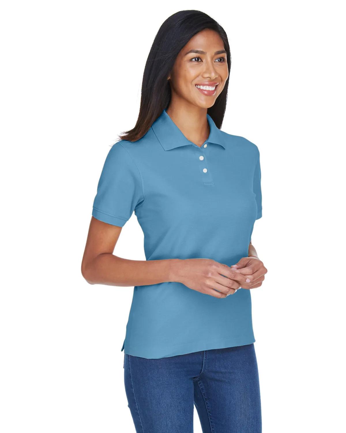 Ladies' Pima Piqué Short-Sleeve Polo 2 of 13