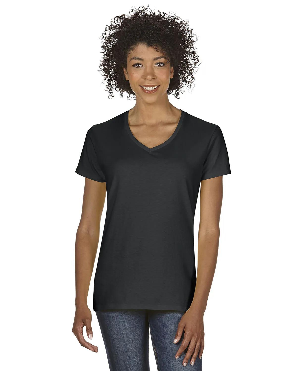 Ladies' Heavy Cotton™ V-Neck T-Shirt 9 of 81