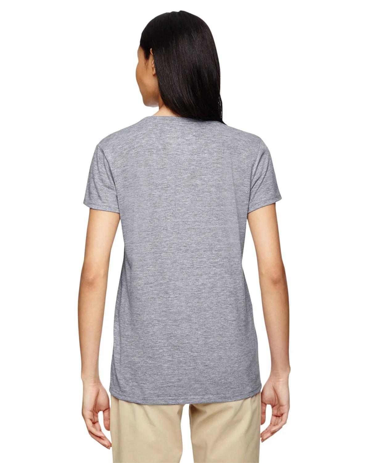 Ladies' Heavy Cotton™ V-Neck T-Shirt 78 of 81