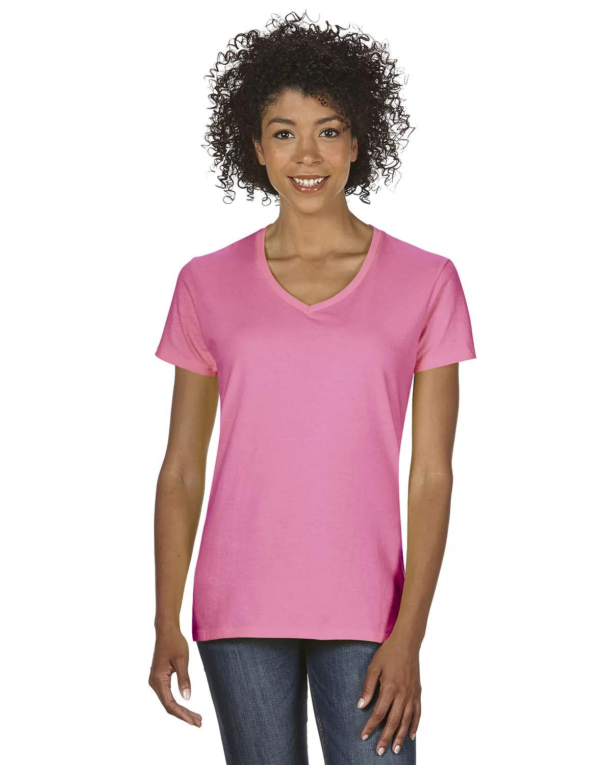Ladies' Heavy Cotton™ V-Neck T-Shirt 3 of 81