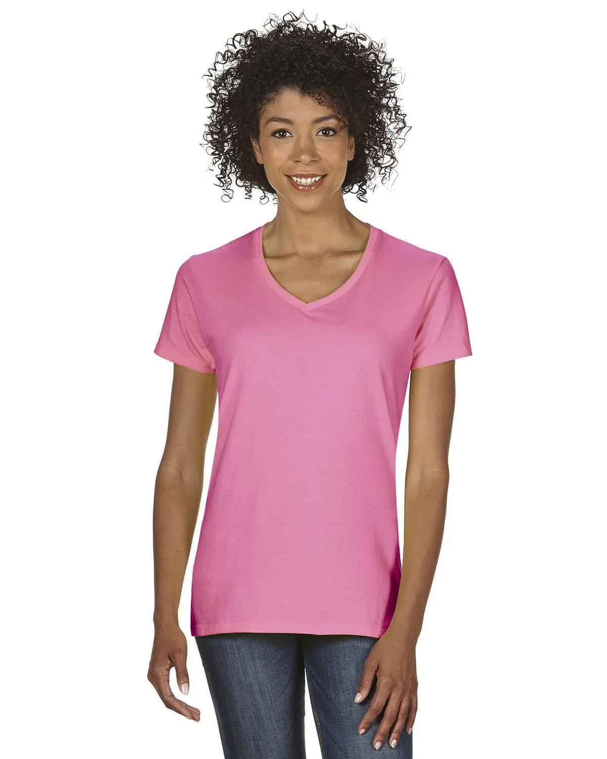 Ladies' Heavy Cotton™ V-Neck T-Shirt 11 of 81