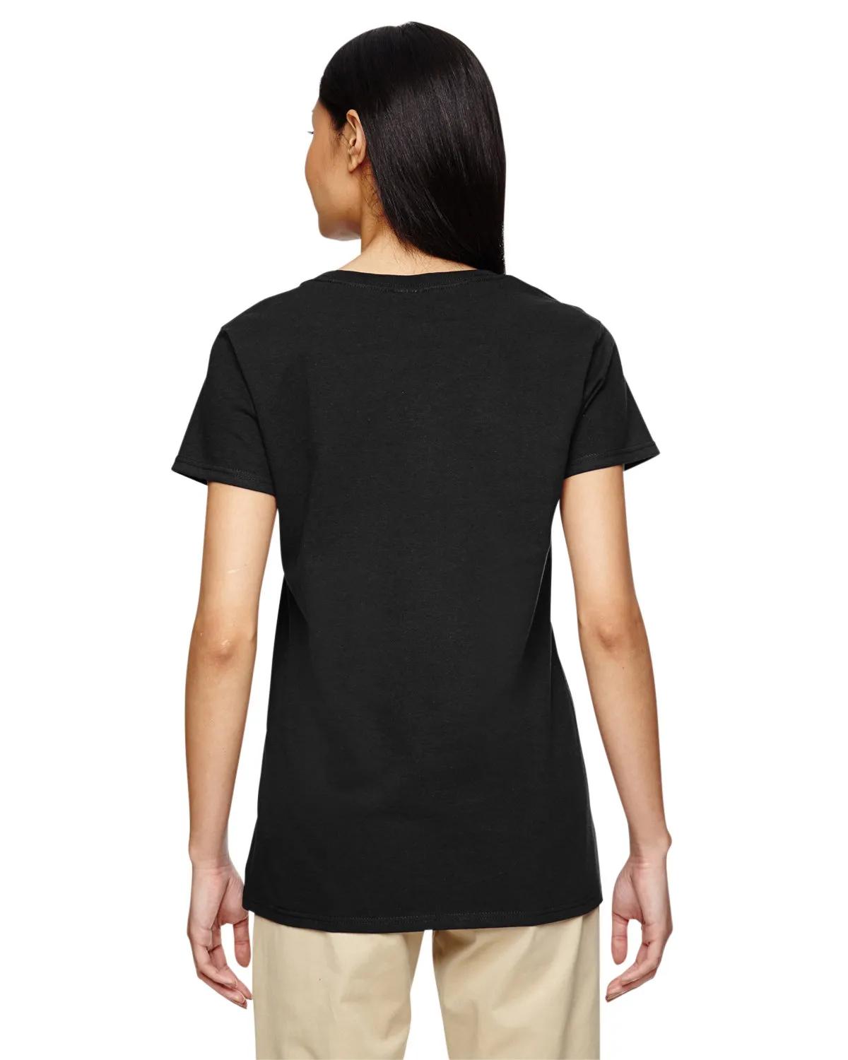 Ladies' Heavy Cotton™ V-Neck T-Shirt 46 of 81