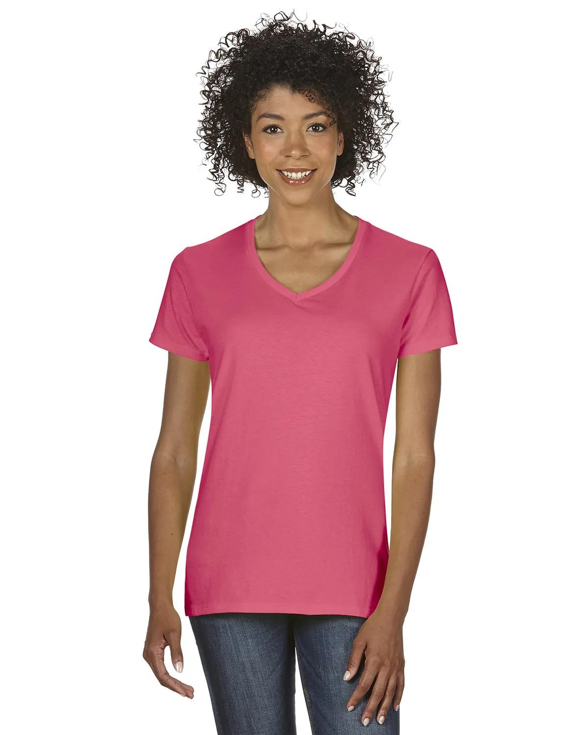 Ladies' Heavy Cotton™ V-Neck T-Shirt 12 of 81