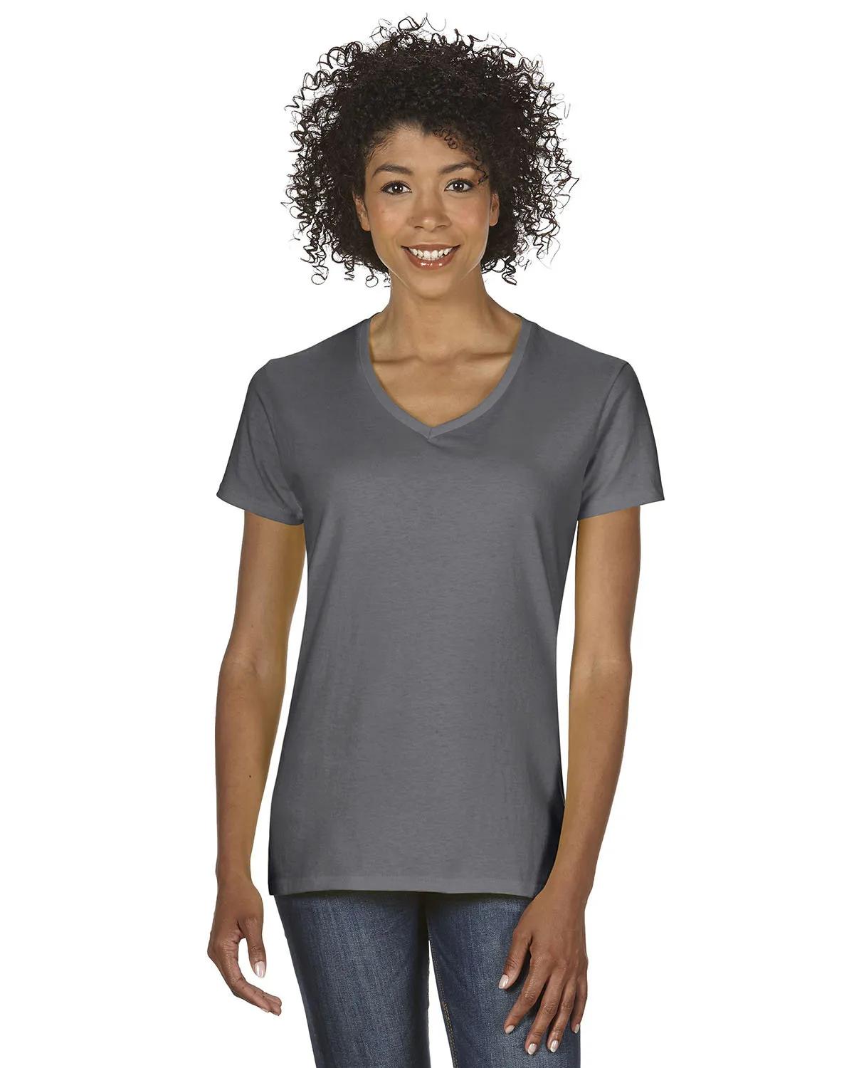 Ladies' Heavy Cotton™ V-Neck T-Shirt 5 of 81