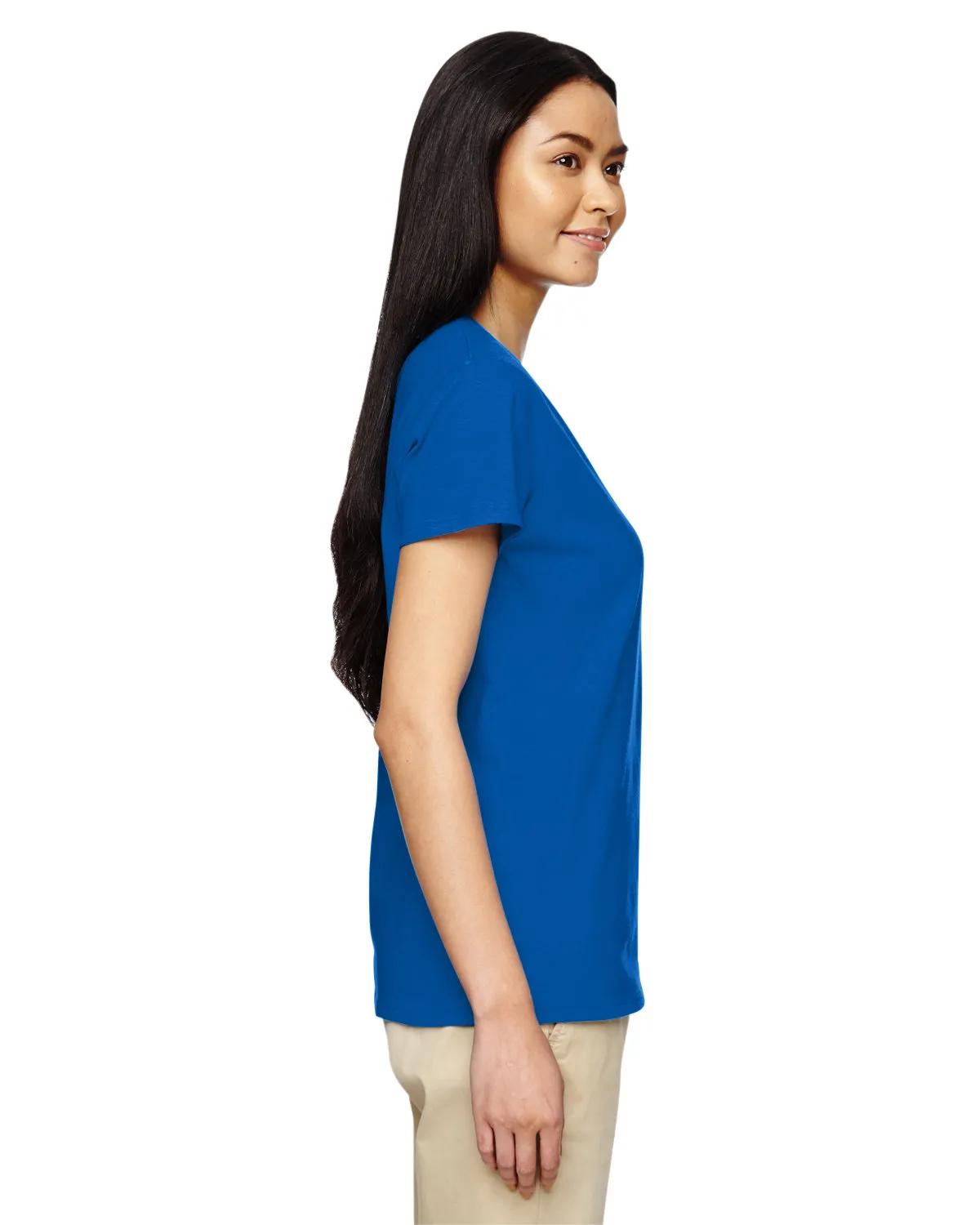 Ladies' Heavy Cotton™ V-Neck T-Shirt 46 of 81