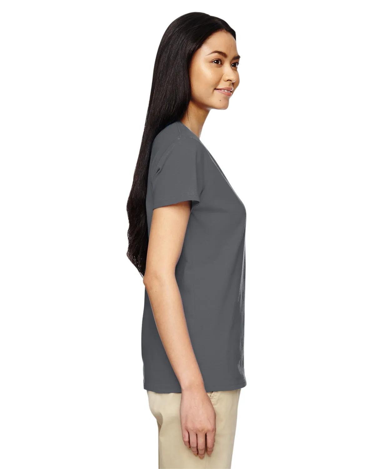 Ladies' Heavy Cotton™ V-Neck T-Shirt 24 of 81