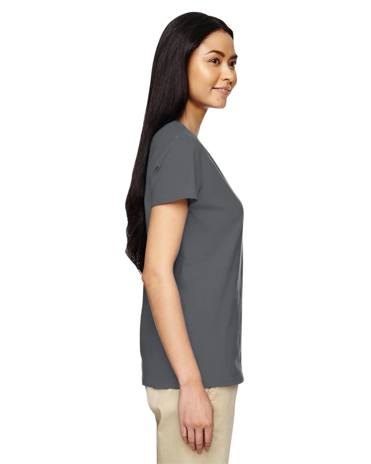 Ladies' Heavy Cotton™ V-Neck T-Shirt 40 of 81