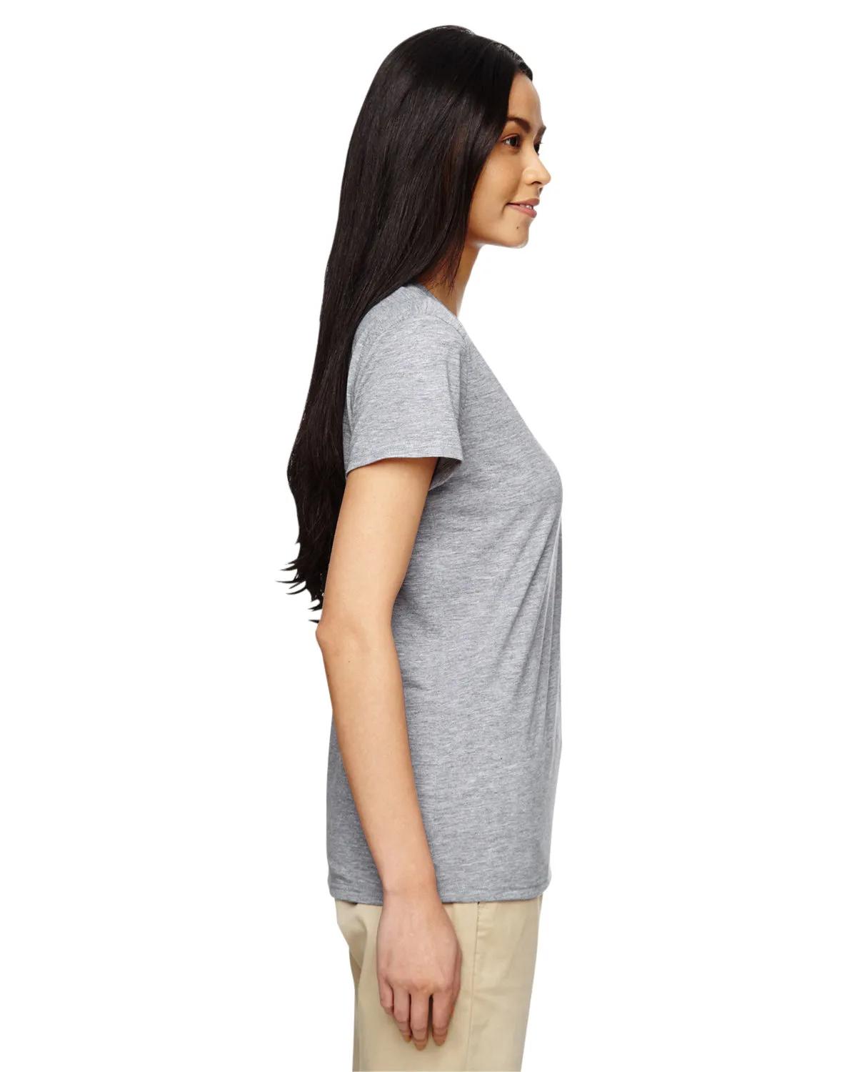 Ladies' Heavy Cotton™ V-Neck T-Shirt 43 of 81