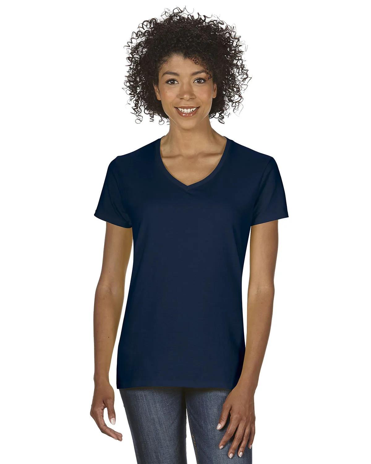 Ladies' Heavy Cotton™ V-Neck T-Shirt 10 of 81