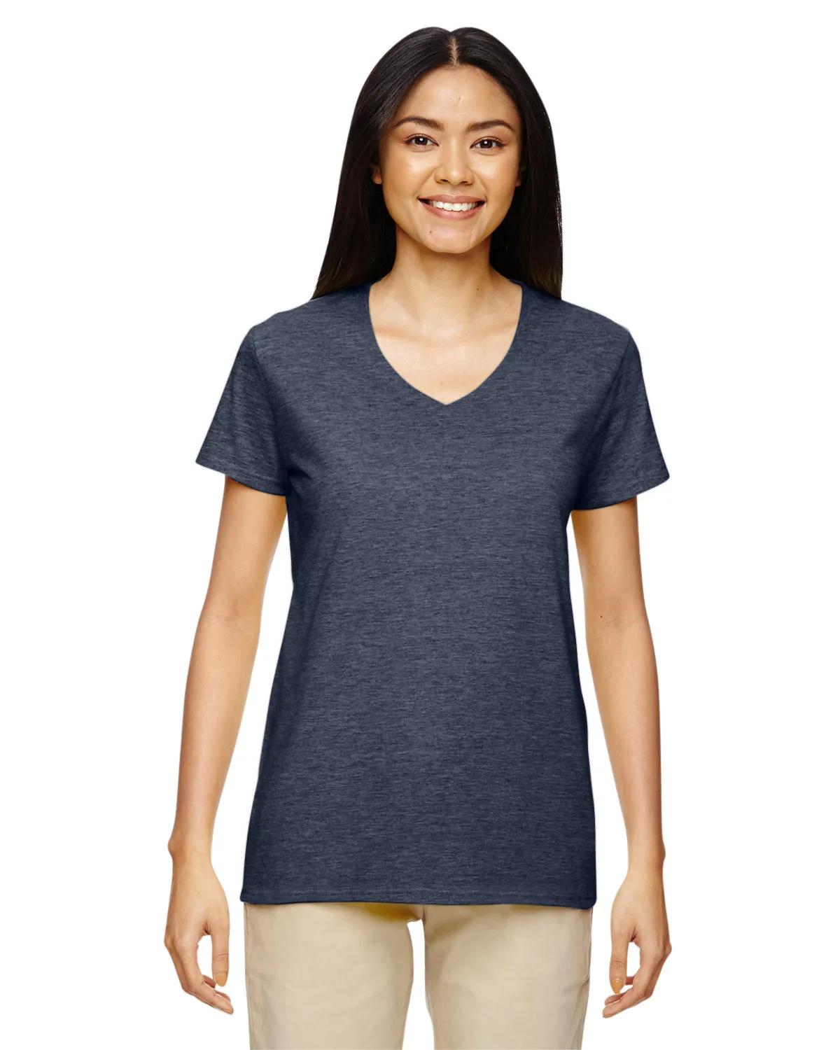 Ladies' Heavy Cotton™ V-Neck T-Shirt 1 of 81