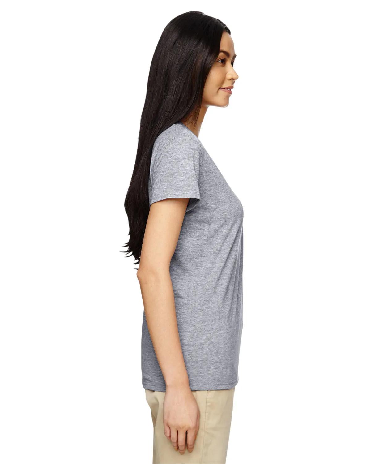 Ladies' Heavy Cotton™ V-Neck T-Shirt 79 of 81