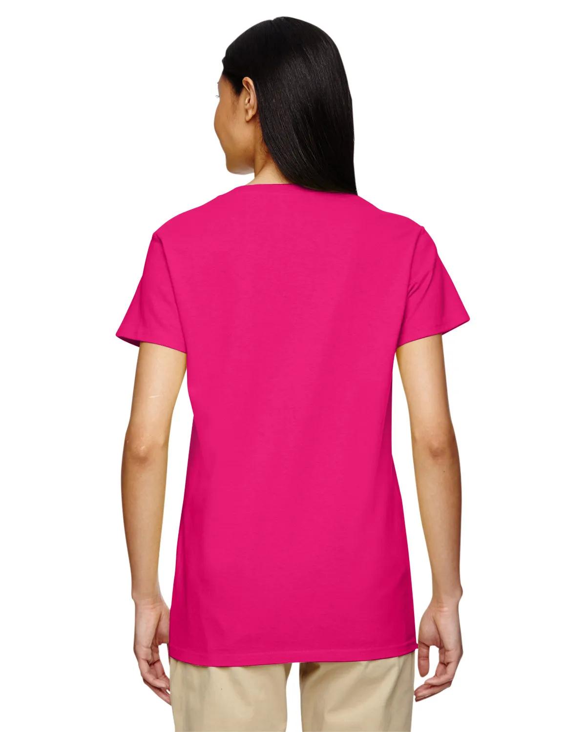 Ladies' Heavy Cotton™ V-Neck T-Shirt 37 of 81