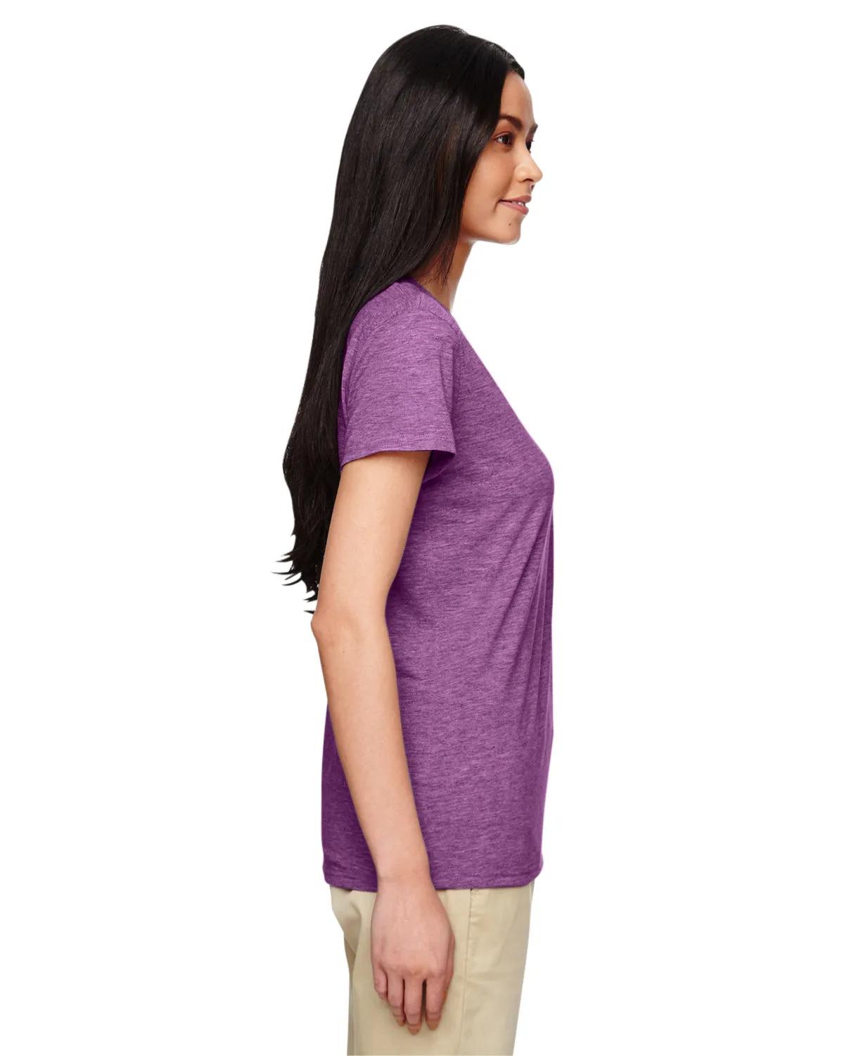 Ladies' Heavy Cotton™ V-Neck T-Shirt 65 of 81
