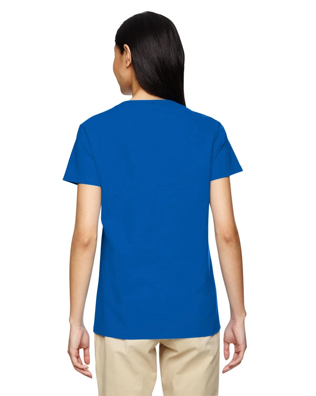 Ladies' Heavy Cotton™ V-Neck T-Shirt 45 of 81