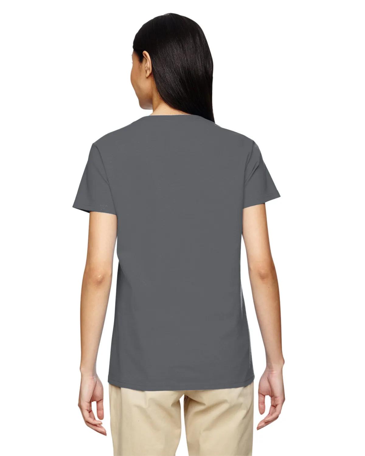 Ladies' Heavy Cotton™ V-Neck T-Shirt 23 of 81