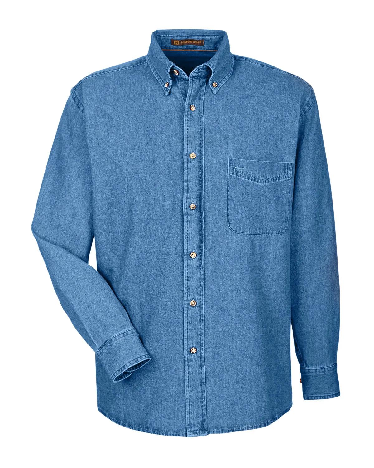 Men's Tall Long-Sleeve Denim Shirt 11 of 19